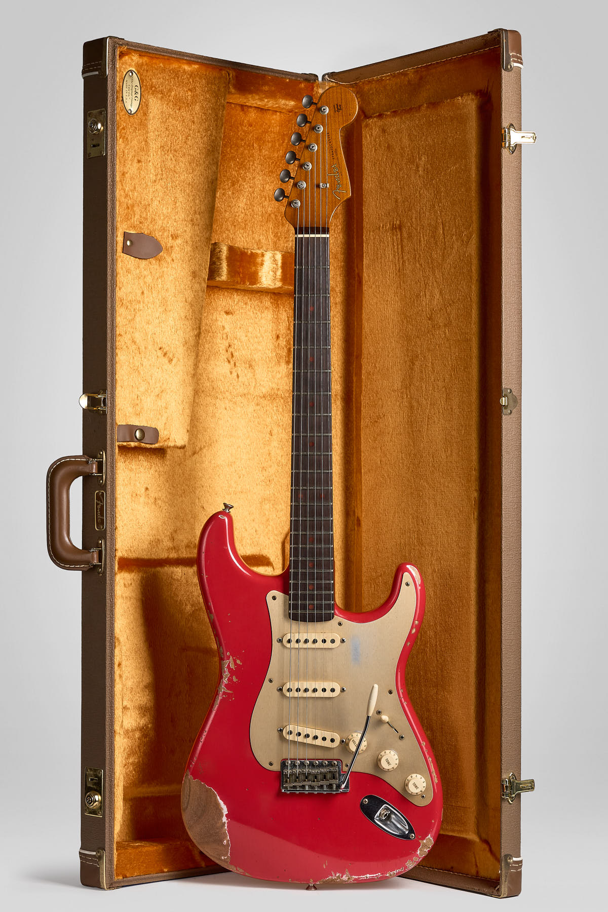 2018 Fender Stratocaster Fiesta Red Heavy Relic '5...