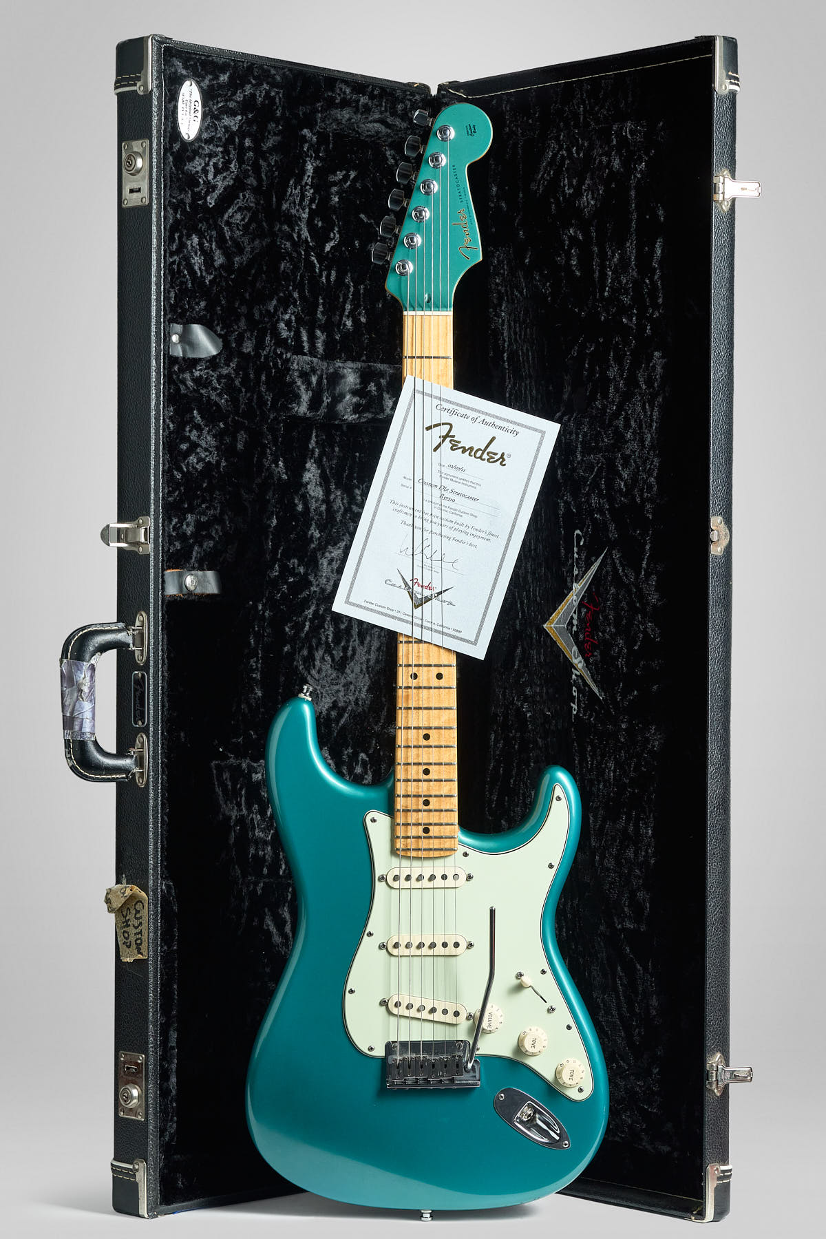 2011 Fender Stratocaster Custom Deluxe Sherwood Gr...